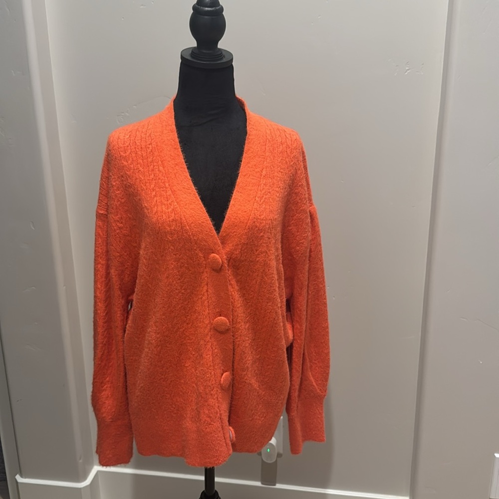 Cupcake bright orange sweater. NWOT